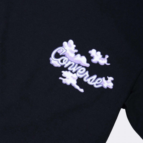 Футболка Converse SEASONAL GRAPHIC WORD ART SS TEE 10024536-001 р.XS чорний