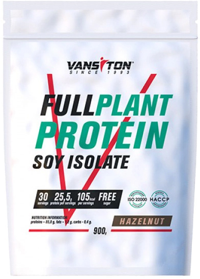 Протеїн Vansiton Plant protein Лісовий горіх 900 г 
