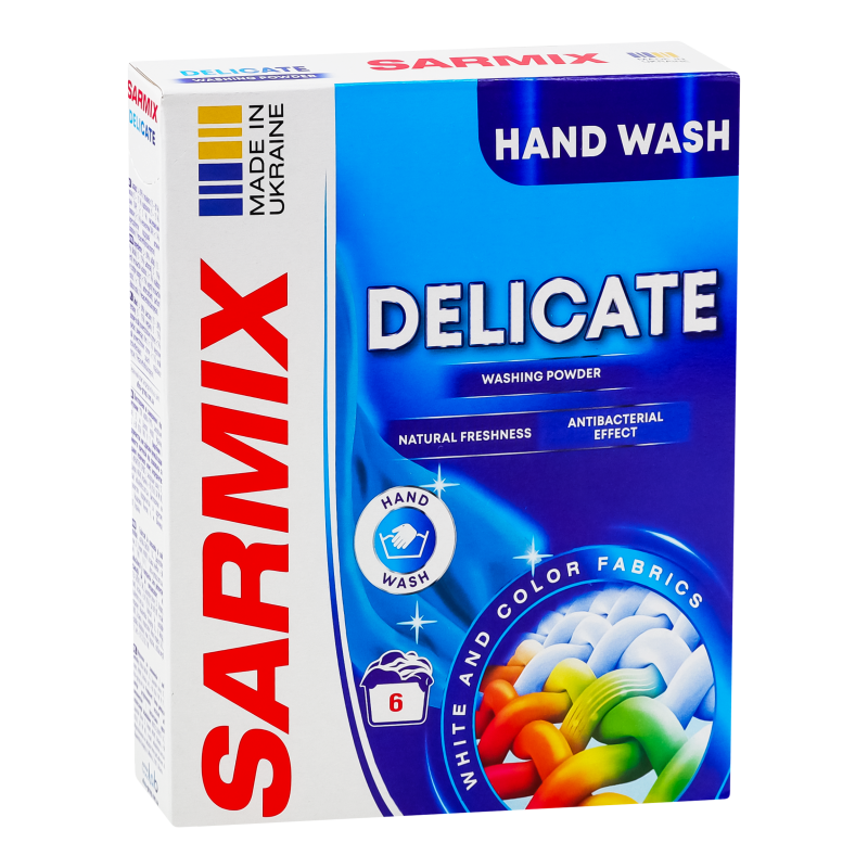 Порошок для ручной стирки SARMIX Delicate 0,3 кг