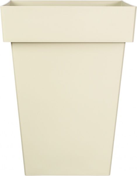 Горшок пластиковый Sanja IPPI Мелроуз квадратный 81,6л молочный 