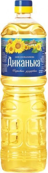 Олія Диканька соняшникова рафінована дезодорована Диканька 850 мл 