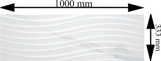 Плитка STN CERAMICA Дуомо WV Бланко BR 33,3х100 