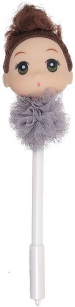 Ручка гелевая Кукла белый 