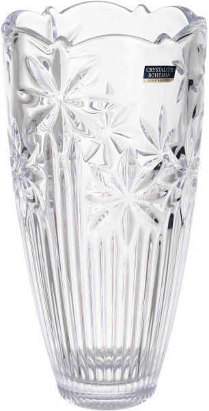 Ваза Perseus2 скляна прозора 25 см Bohemia