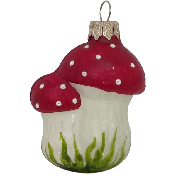 Игрушка на елку Мухомор разноцветный 2487-2