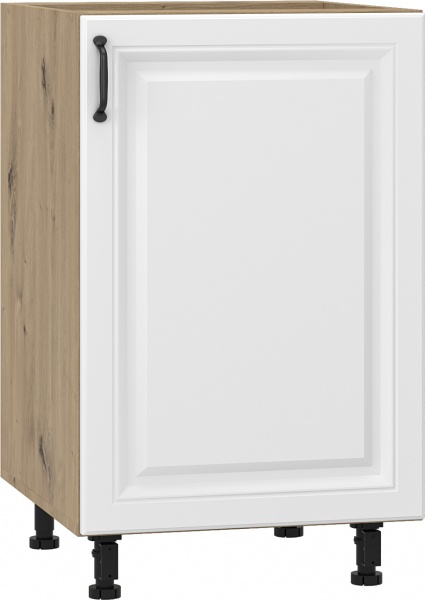 Тумба нижня МС Глорія 50х82х54 см білий/дуб артізан Грейд