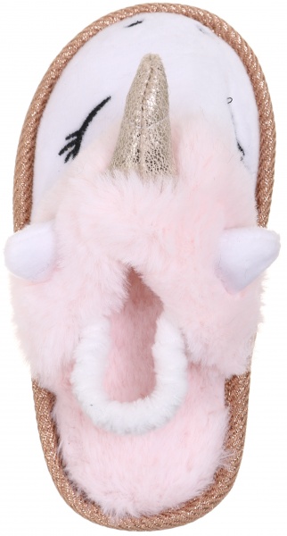 Тапочки детские Единорог р.34/35 бело-красный KD-2 