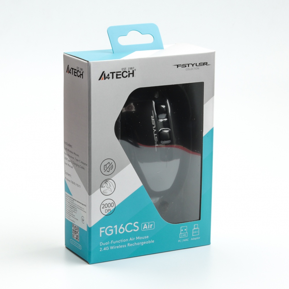 Мышка A4Tech FG16CS Air black (FG16CS Air2 (Black))