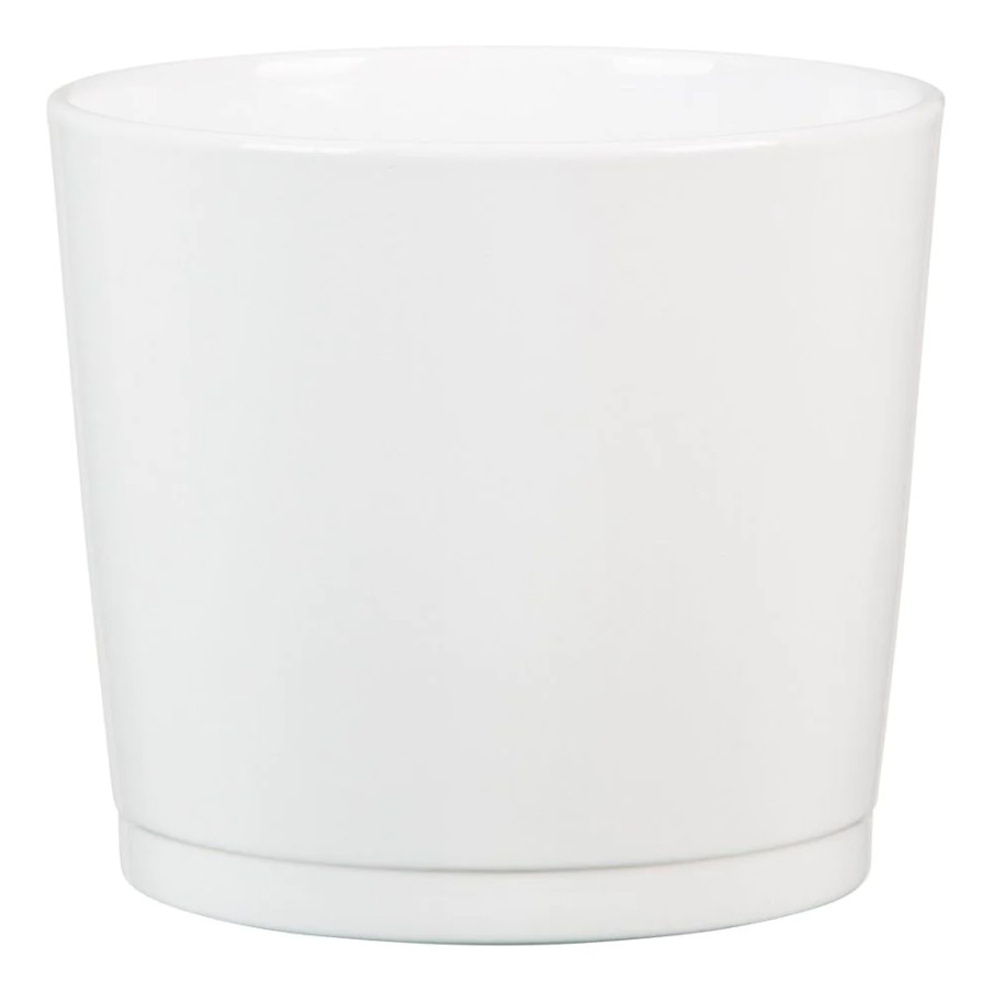 Кашпо кераміка 13 Alaska 883 круглий білий аляска 1,08 л Scheurich (269409)