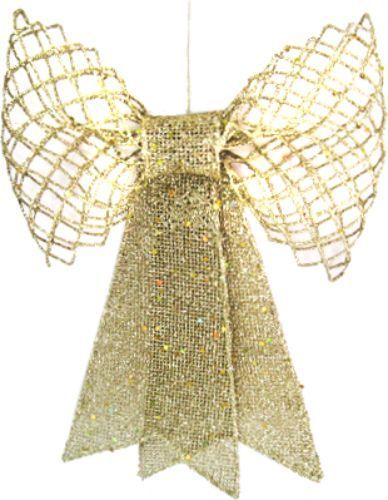 Декорация новогодняя Бант золотой 20 см EPI-B60X12841-G 