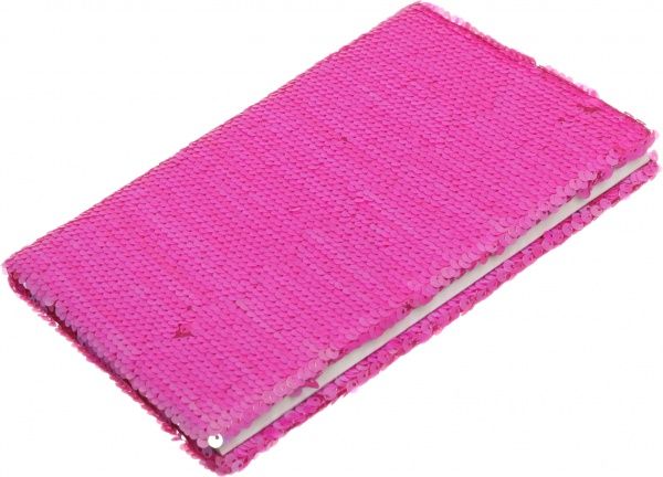 Книга для нотаток Паєтки А5 80 аркушів рожевий