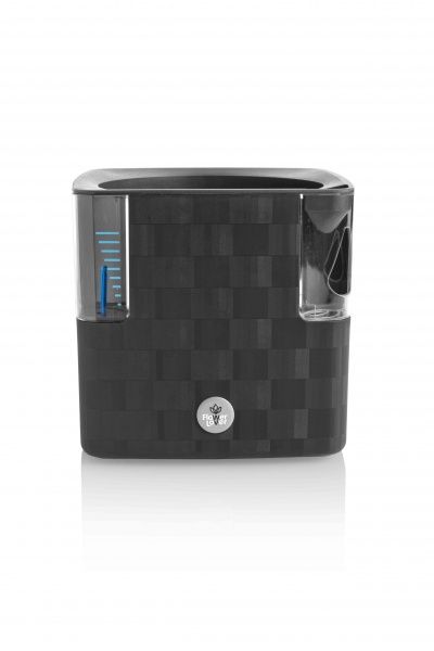 Вазон пластиковый Plastkon Cobble 14x14x14 см прямоугольный 3,2л антрацит 