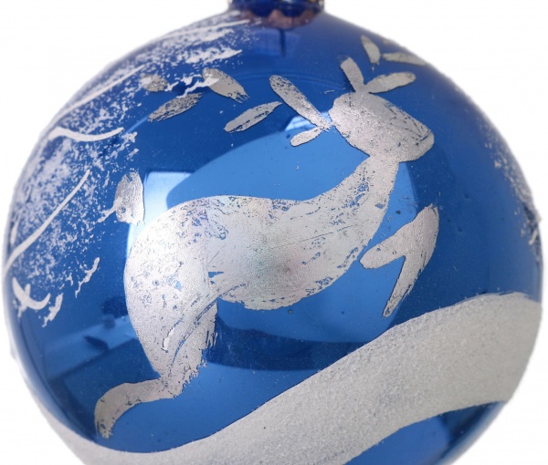 Шар новогодний мульти d 80 мм в ассортименте