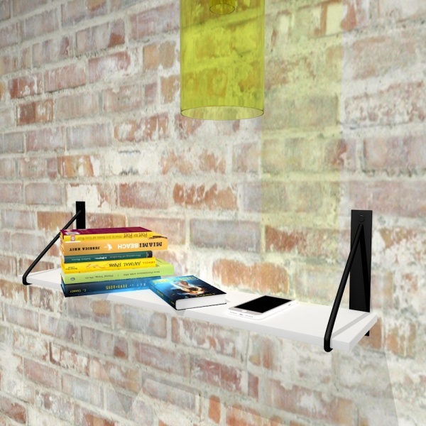 Полиця декоративна DC з консоллю TRG 920x16x180 мм німфея альба 