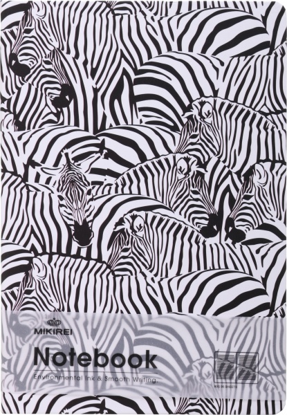 Блокнот Зебра 21х14,5 см Mikirei