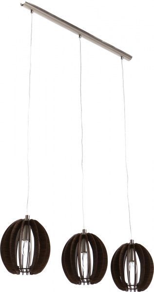 Підвіс Eglo Cossano 3x40 Вт E14 коричневий 94641 