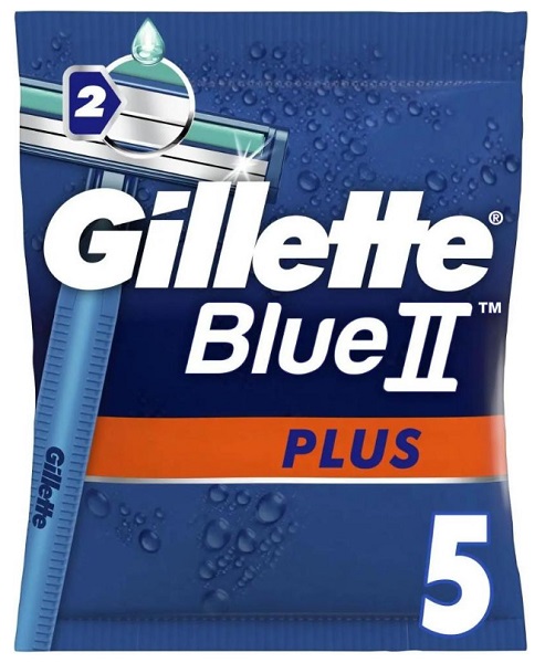 Одноразова бритва Gillette Blue II Plus 5 шт.