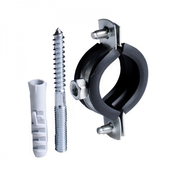 Хомут із гумовою прокладкою (комплект) 25-30 мм 