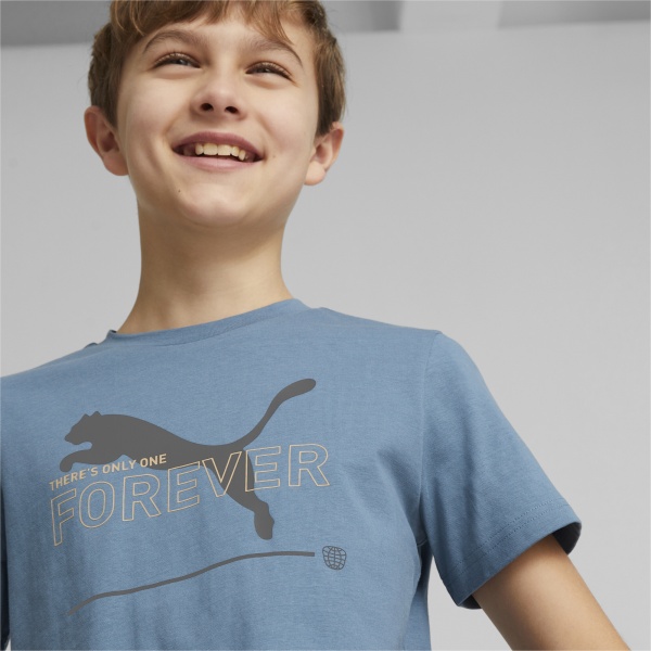 Футболка Puma ESS BETTER GRAPHIC TEE KIDS 67365817 р.128 синий