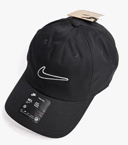 Кепка Nike U NK CLUB U CB SWSH L II1314-010 S черный