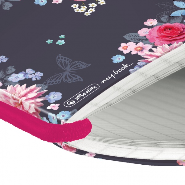 Блокнот My.Book Flex А6 40 аркушів клітинка Ladylike Flowers 50021536 Herlitz