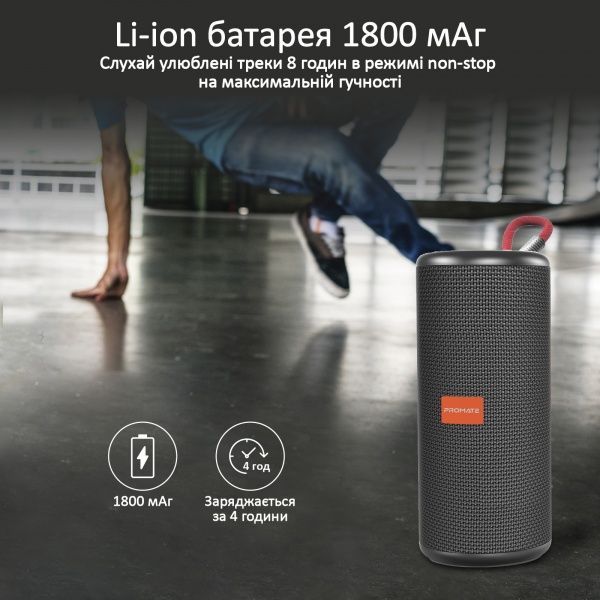 Портативна колонка Promate Pylon 10W IPX4 2.1 black 