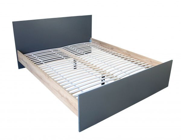 Кровать Aqua Rodos Тessa 160x200 см севилья/антрацит 