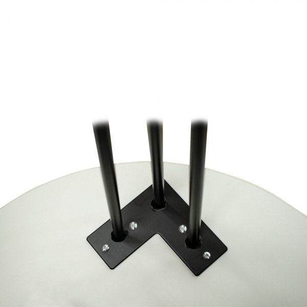 Стіл журнальний Zac білий Аляска/чорний 600x430мм 