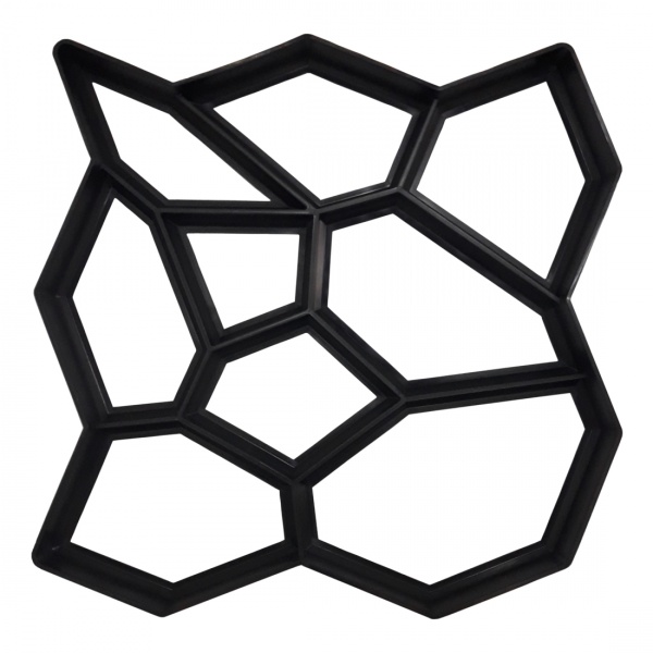 Форма-трафарет Вереск-2007 для садовой дорожки 600х600х50 мм