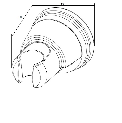 Держатель лейки Mixxen MXAT0618 на присоске