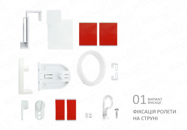 Ролета термо (blackout) Rollotex з фіксацією на струні Miracle 81x150 см бежева 