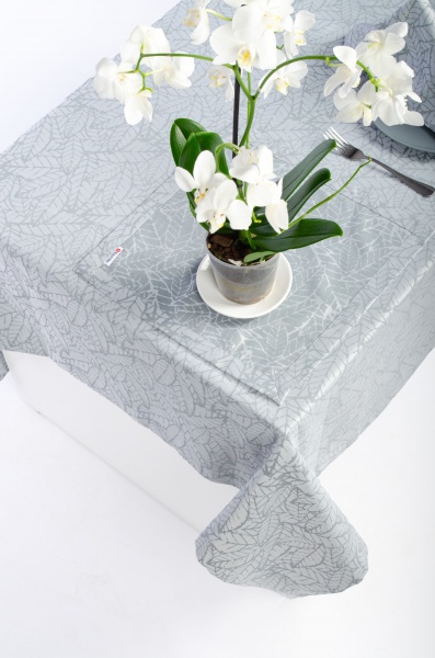 Скатерть Багренец 118-23/00 150x220 см серый Эдельвика 
