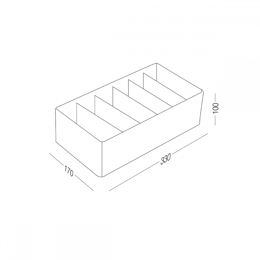 Органайзер MVM TH-09-06 CREAM 100x170x330 мм