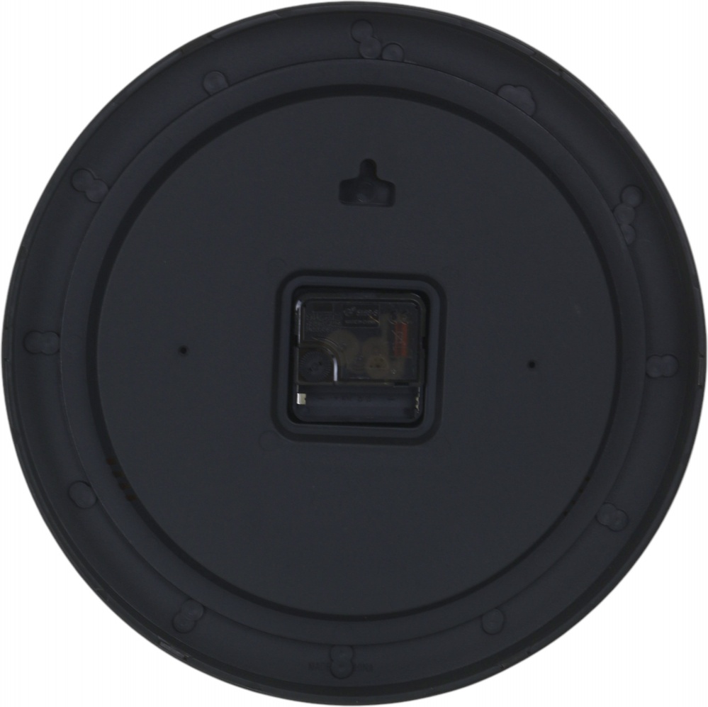 Часы настенные Silent 30 см черный с золотом