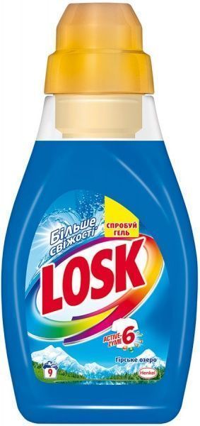 Гель для машинного та ручного прання Losk Гірське озеро 0,45 л