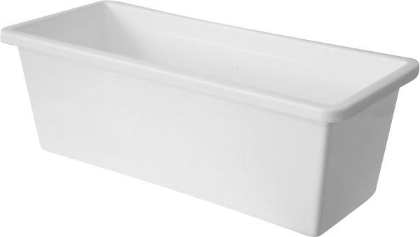 Горщик пластиковий для балкону прямокутний 13л білий (B100/1) 