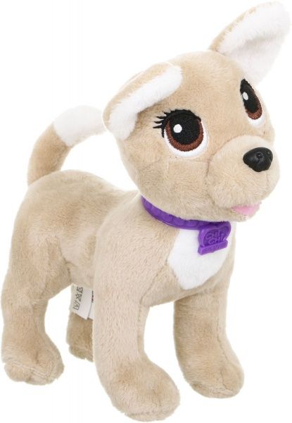 Мягкая игрушка VRG Собачка CCL Чихуахуа Фэшн. Вояж с ошейником и сумочкой 20 см 5893124