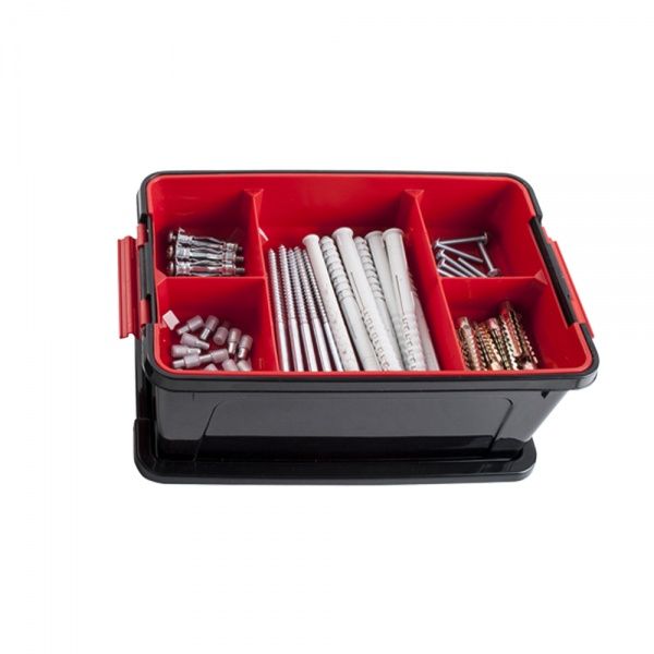 Контейнер-органайзер універсальний Алеана Tools 2,5 л чорний 105x160x245 мм