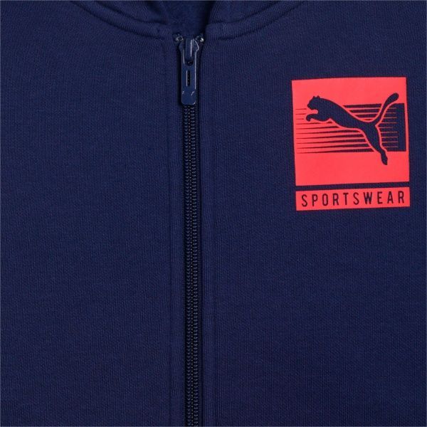 Джемпер Puma Boys Hooded Full-Zip FL 58486706 р. 164 синий