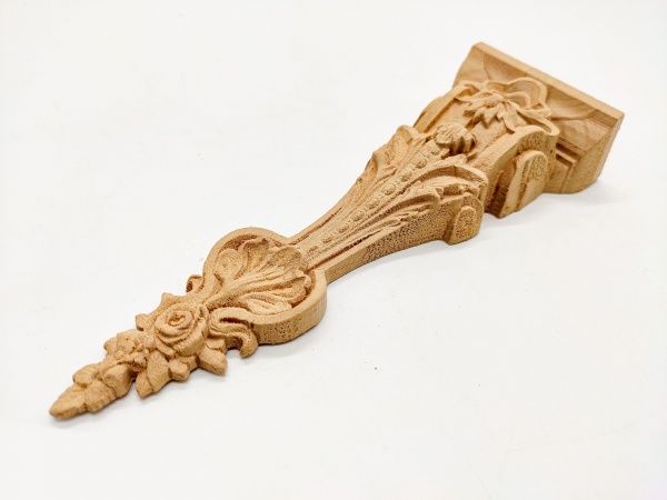 Декоративна панель дерев'яна капітель 1 шт., CB.06.70 62х179x25 мм 