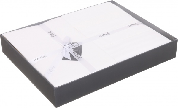 Комплект постільної білизни Exclusive Stripe Deluxe 2.0 білий La Nuit 