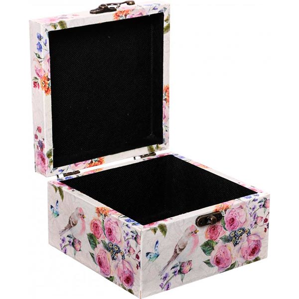 Сундук для украшений Птичка 14x15x8 см