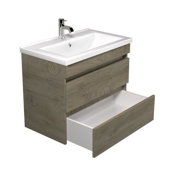 Тумба подвесная ScandiSPA Wood 70-A c умывальником Cosmopolitan 70