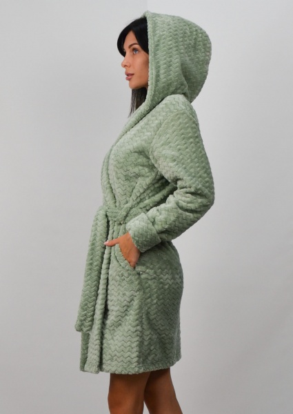 Халат домашній жіночий Roksana Assorty №1426/90098 р. 46 оливковий