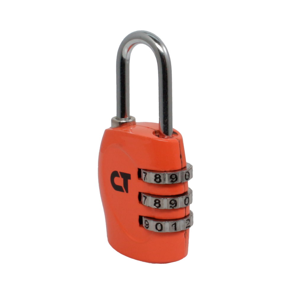 Замок навісний Comit 15 мм кодовий помаранчевий відкритий (амбарний)