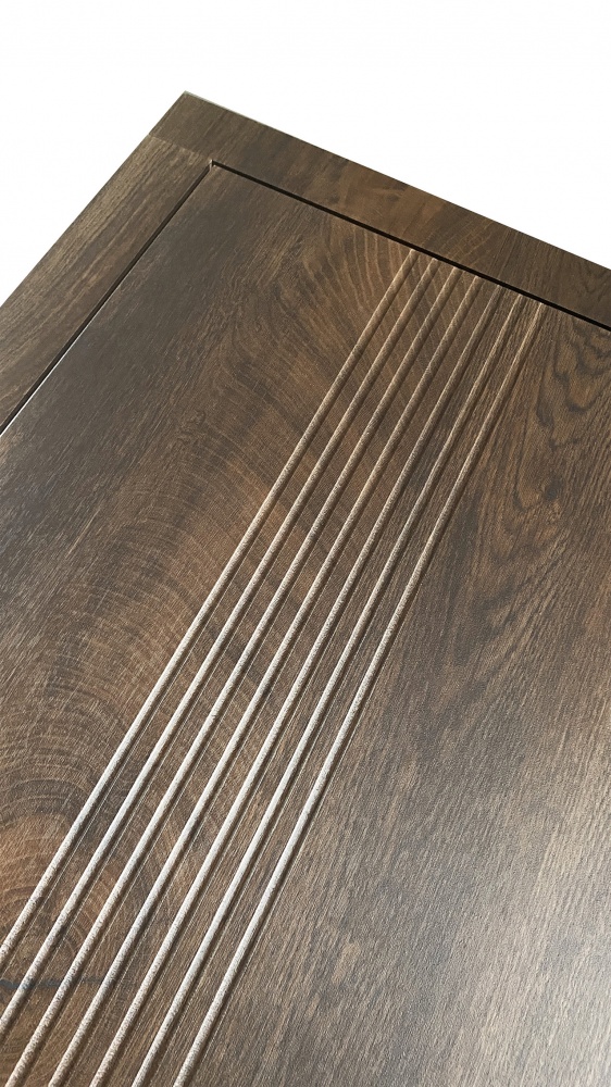 Дверь входная Министерство дверей Сучасная черный муар 2050х860 мм правая