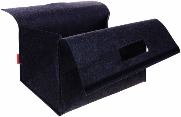 Кошик текстильний на липучці синій 250x360x200 мм