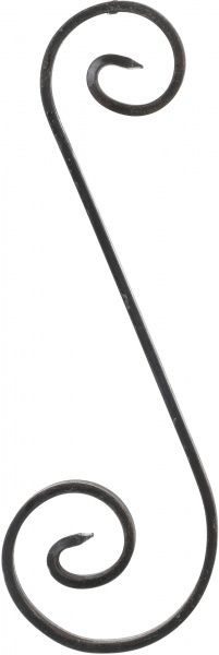 Завиток 360х120 мм полоса 12х6 мм 18А/15