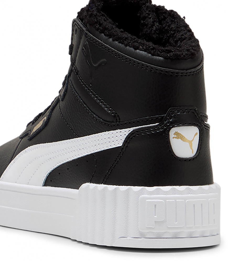 Кроссовки для девочек демисезонные Puma Carina 3.0 Mid WTR Jr 40358001 р.38,5 черные