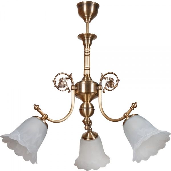 Люстра подвесная Фабрика Світла Подруга 3x60 Вт E27 латунь НСБ 212-3х60-031 